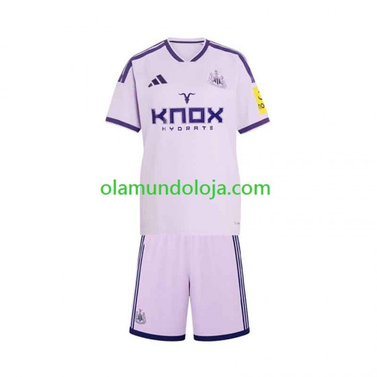 Camisola Newcastle United Criança Equipamento Terceiro 2026-2027 Manga Curta